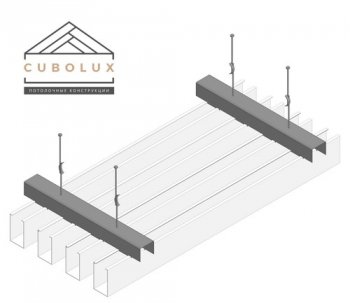 Кубообразный потолок 30х70 мм | фото